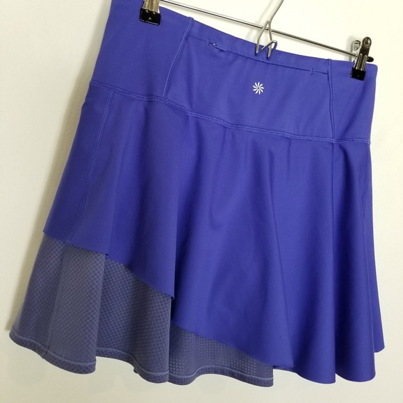 Athleta Ace Mesh Skort Size S Women Lazurite Blue Mini Skirt Athletic Gym Tennis - Picture 5 of 8